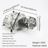 YX 150-ccm-Komplettmotor mit leichtem Schwungrad im CRF-Look – mit Zubehör