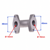 Pipe d’admission 18 mm gris - Lifan, YX, Skyteam, Honda...