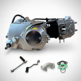 90cc Motorblok zilver- Manueel - 4 Versnellingen kick start. Dax,. (88cc)