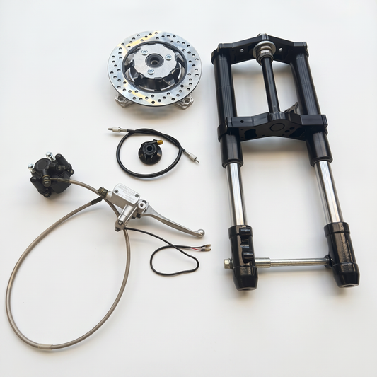 Dax USD front fork 45mm black lowered model (540mm) including accessories