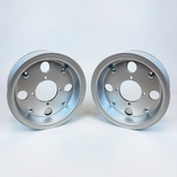 Monkey velgen 2.50 x 8 inch twee stuks - zilverkleurig