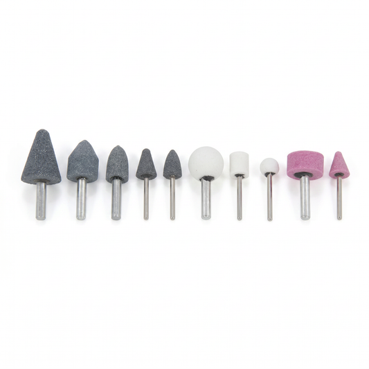 10-teiliges Dremel-Set – Aluminiumoxid (1/8" & 1/4" Schaft)