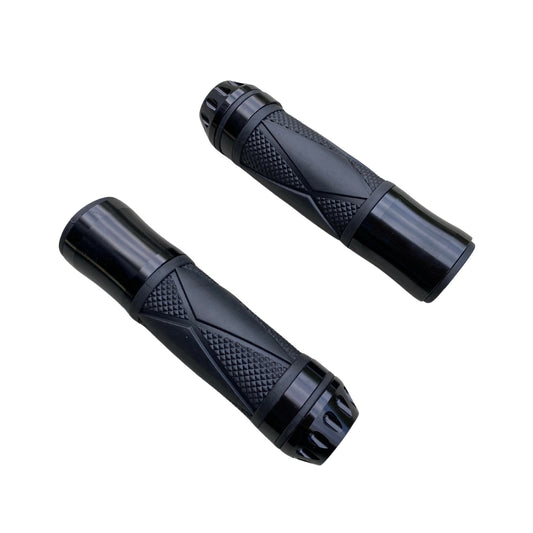 CNC black handles with bar-end for 22mm handlebars.