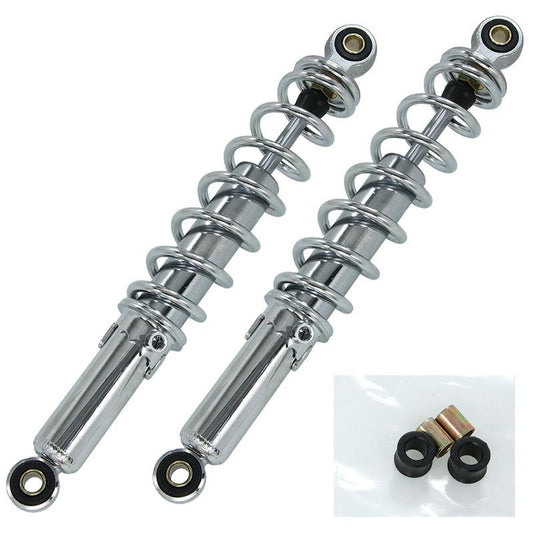 Set rear springs 330mm chrome look - standard length