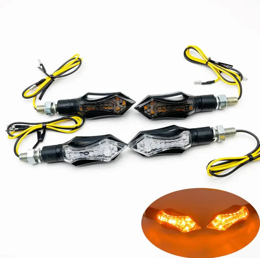 LED Universal indicators scrolling effect arrow shape with smoked lens (2 pieces) 