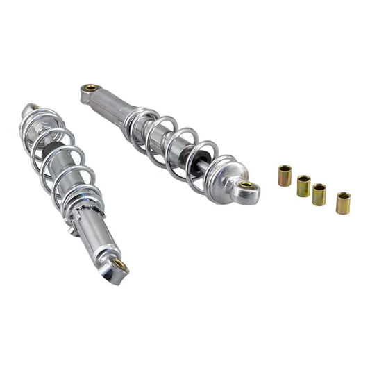Set rear springs 330mm chrome look - standard length 