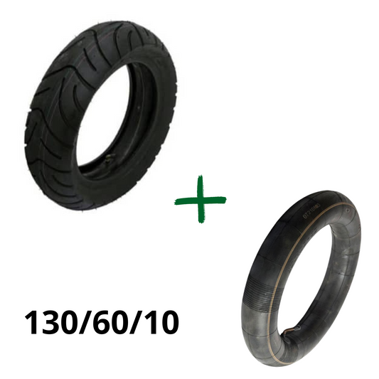 Outer tire Low profile 130/60/10 + inner tube 10 