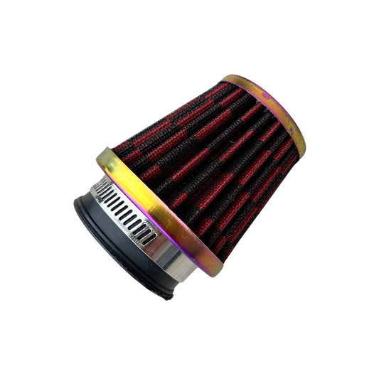 Multicolor K&N type air filter checkered flag - 48mm 
