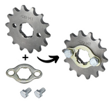Pignon avant + plaque de verrouillage 12T, 13T, 14T, 15T, 16T, et 17T 