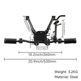 Béquille centrale / béquille centrale pour Dax complète avec repose-pieds 