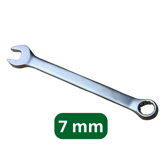7-mm-Ringmaulschlüssel mit offener und Ringschlüssel-Seite