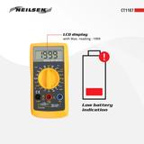 Digitales Multimeter zur Messung von elektrischen Werten – LCD-Display (max. 1999) 