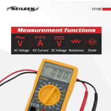 Digitales Multimeter zur Messung von elektrischen Werten – LCD-Display (max. 1999) 