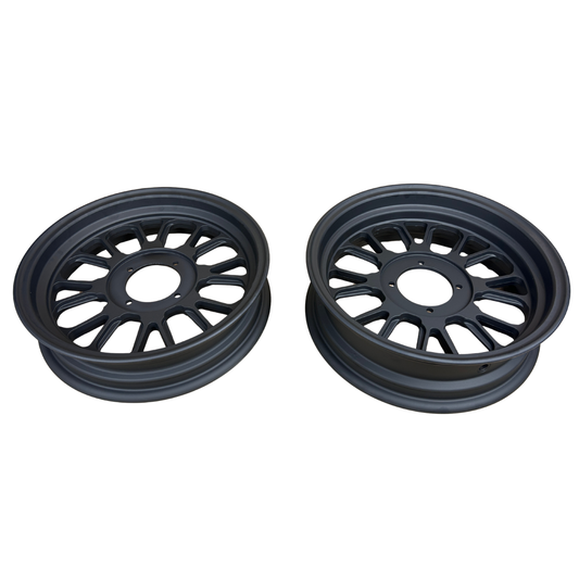 BB Sport mattschwarze schlauchlose Aluminiumfelgen für Monkey 12 "x 3.5 + 2.75" 