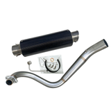 Carbon exhaust stainless steel with removable DB killer Dax and others 