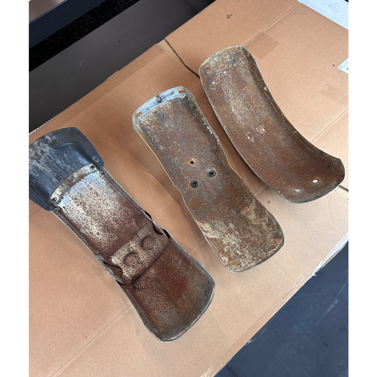 Second-hand - Three Dax chrome fenders - used in poor condition 