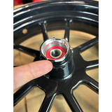 Rim set small damage - black tubeless 12 inch 2.75 – 3.50 suitable for Dax 