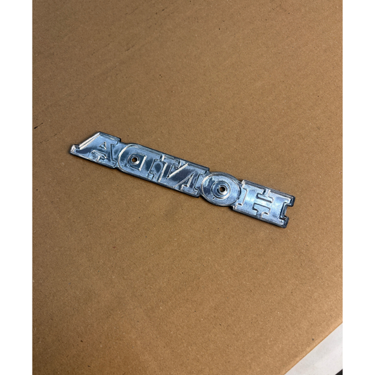 Honda plate with two holes for screws - new without packaging 