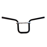 Stuur met stuurhouder - Daytona type. Diameter 22,2mm - BMX look zwart