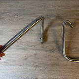 Dax clip-on handlebars, silver, like-new condition, without packaging, OT type