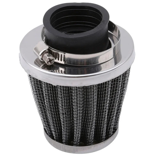 Air filter K&N type 35mm chrome look standard 