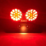 Double universal taillight red LEDs with built-in turn signals 