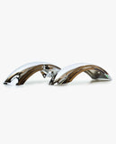 Ensemble de garde-boue chrome type Dax 12v 