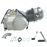 Madmunk 140cc engine block silver / gray - Manual - Kickstart 
