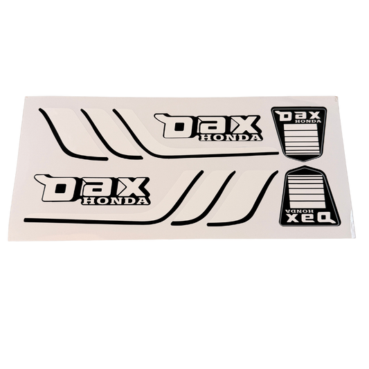Frame sticker set oldschool look - suitable for Honda and replica Dax 