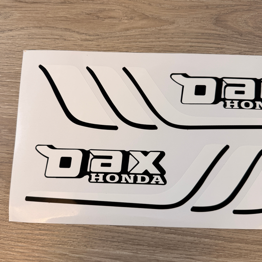 Frame sticker set oldschool look - suitable for Honda and replica Dax 