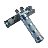 Repose-pieds CNC - 21mm argent pour modèles Dax et Monkey 