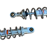 Achterveren / schokdempers 285mm OKD type set met 6 spoelen - chrome