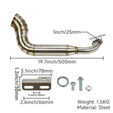 Échappement Dax, Monkey GP Custom Side pipe en acier inoxydable 