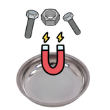 Neilsen - Magnetische Teileablageschale 100 mm – Edelstahl 