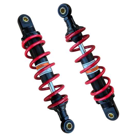Rear springs / shock absorbers 285mm set with 6 red coils 