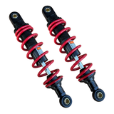 Hinterfedern / Stoßdämpfer 285mm Set mit 6 roten Federn 