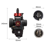 Nibbi PE26mm Rennvergaser für 4-Takt-Motoren Dax - Monkey - Skyteam - Cub 