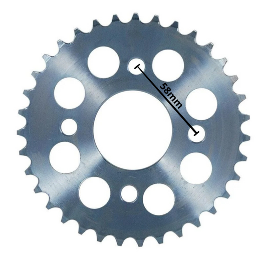 Rear sprocket 4 holes Dax 28 / 30T / 32T / 33T / 35T / 36T / 37T / 39T / 40T / 42T 