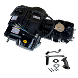 Bloc moteur Madmunk 125cc noir - Manuel - 4 vitesses kickstart. 