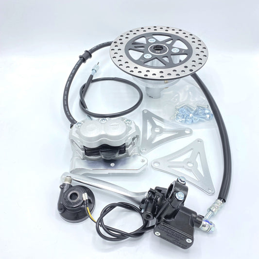 Vorderradgabel USD Dax 40mm 4 Kolben schwarz und Chrom 