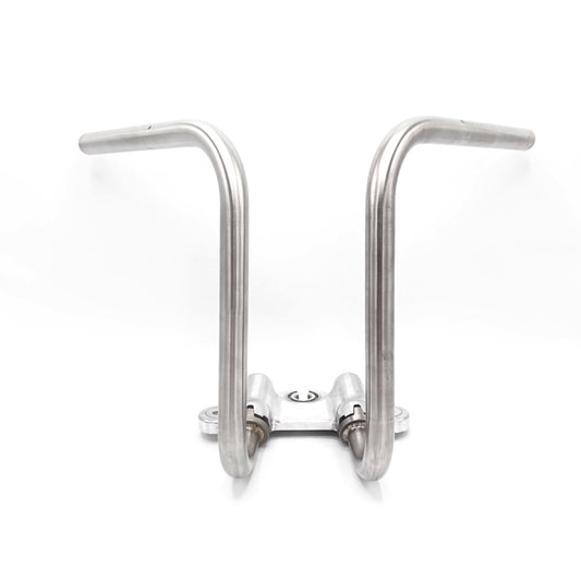 Lowrider OT handlebar for Dax and Monkey Chrome / silver-colored 