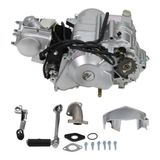 Motorblok 50cc 4-takt – 4 versnellingen – Elektrische start – Handkoppeling + kickstart – 12V