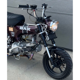 Black front fender for USD forks – includes CNC brackets