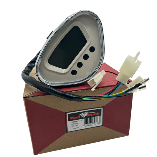 Digital speedometer KM counter LCD for Dax White odometer 