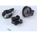 Monkey hub set for four-hole rim black with Dax brake drum 12mm axle 