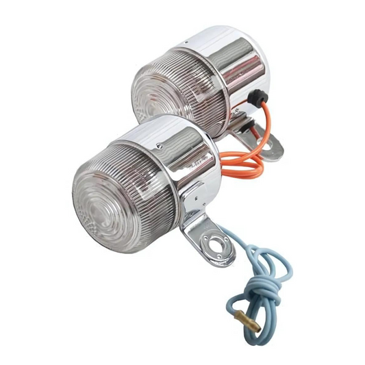 Indicators / Blinkers Dax transparent lens 12V lamp (2 pieces) 