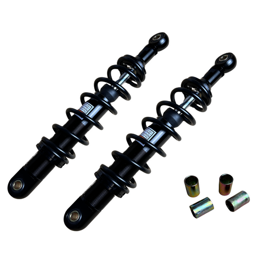 Rear springs / shock absorbers CNC 320mm set with 6 black coils 