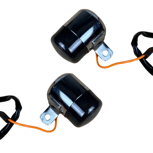 Indicators / Turn signals Dax chrome with smoked glass and 12V bulb (2 pieces) 
