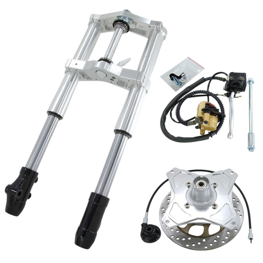 USD 45 mm Fork Set – for Honda Dax & Replicas silver 