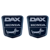 Funny-dog Dax Honda frame stickers black - silver - red - 2 pieces 